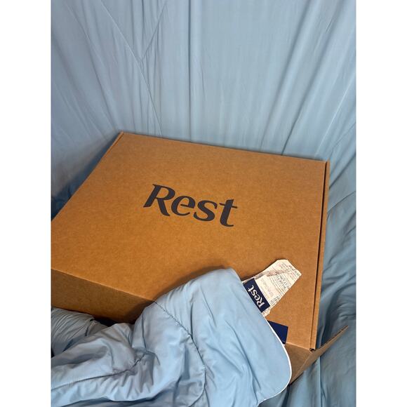 Rest EVERCOOL comforter TWIN blue/light cooling blanket with box - Picture 5 of 6